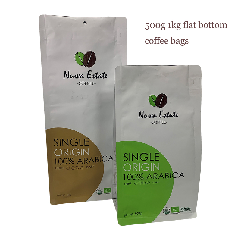 6.500g 1kg flat bottom coffee bag