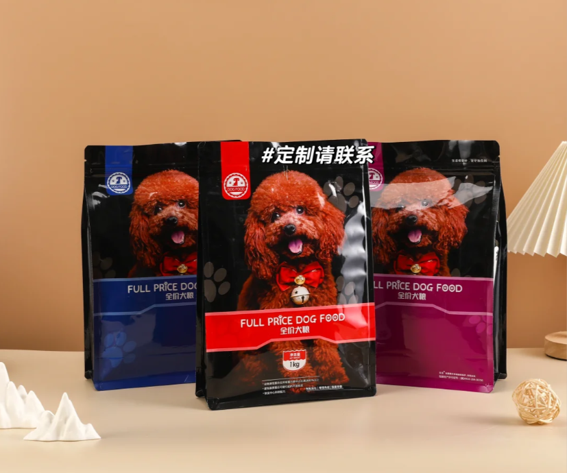 Pet food packaging bags